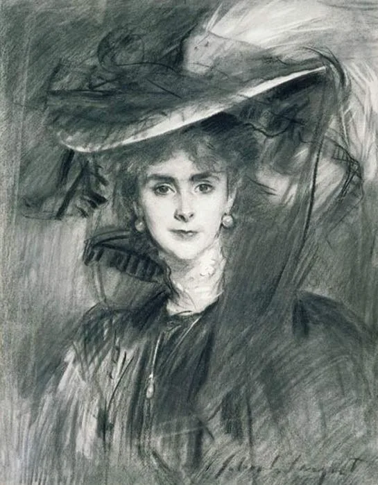 Drawing of Olga de Meyer by John Singer Sargent, 1907