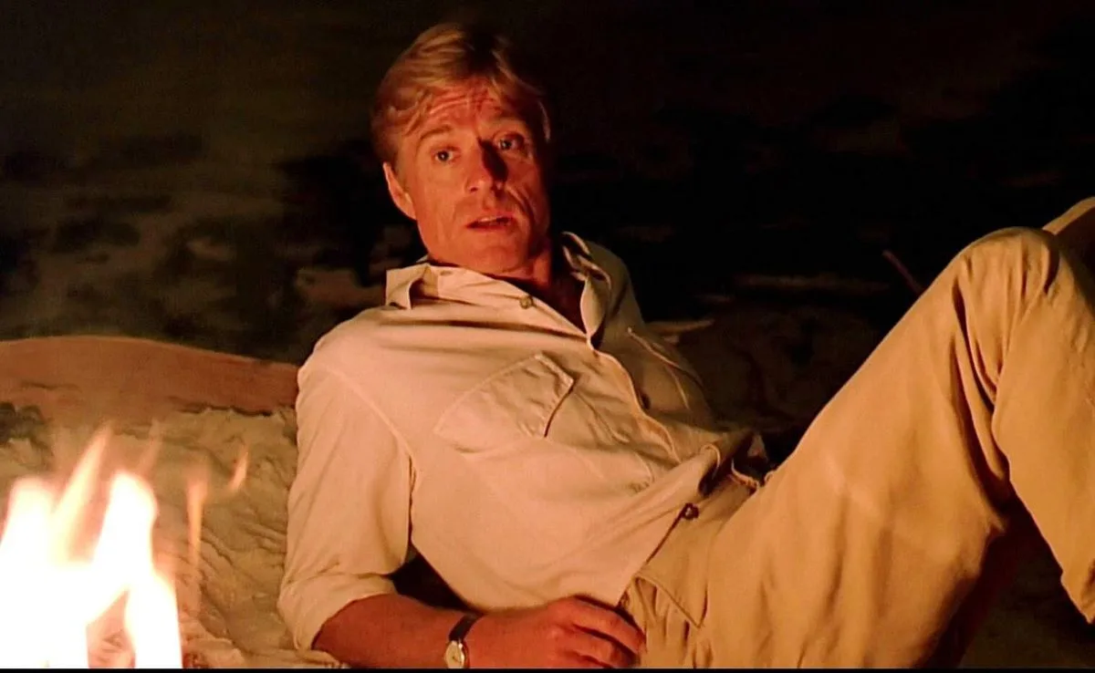 Robert Redford as Denys Finch Hatton in film Out of Africa (1985)