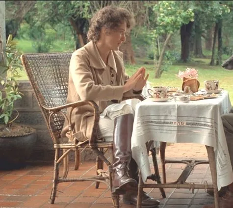 Meryl Streep as Karen Blixen in film Out of Africa (1985)