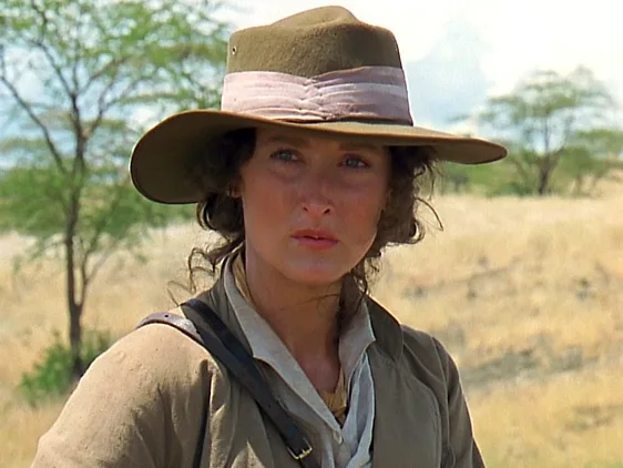 Meryl Streep as Karen Blixen in film Out of Africa (1985)