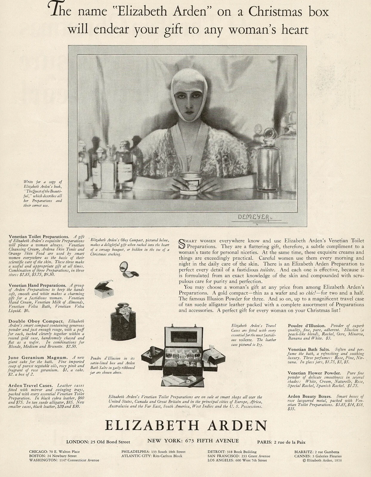 Elizabeth Arden publicity photo by Adolph de Meyer