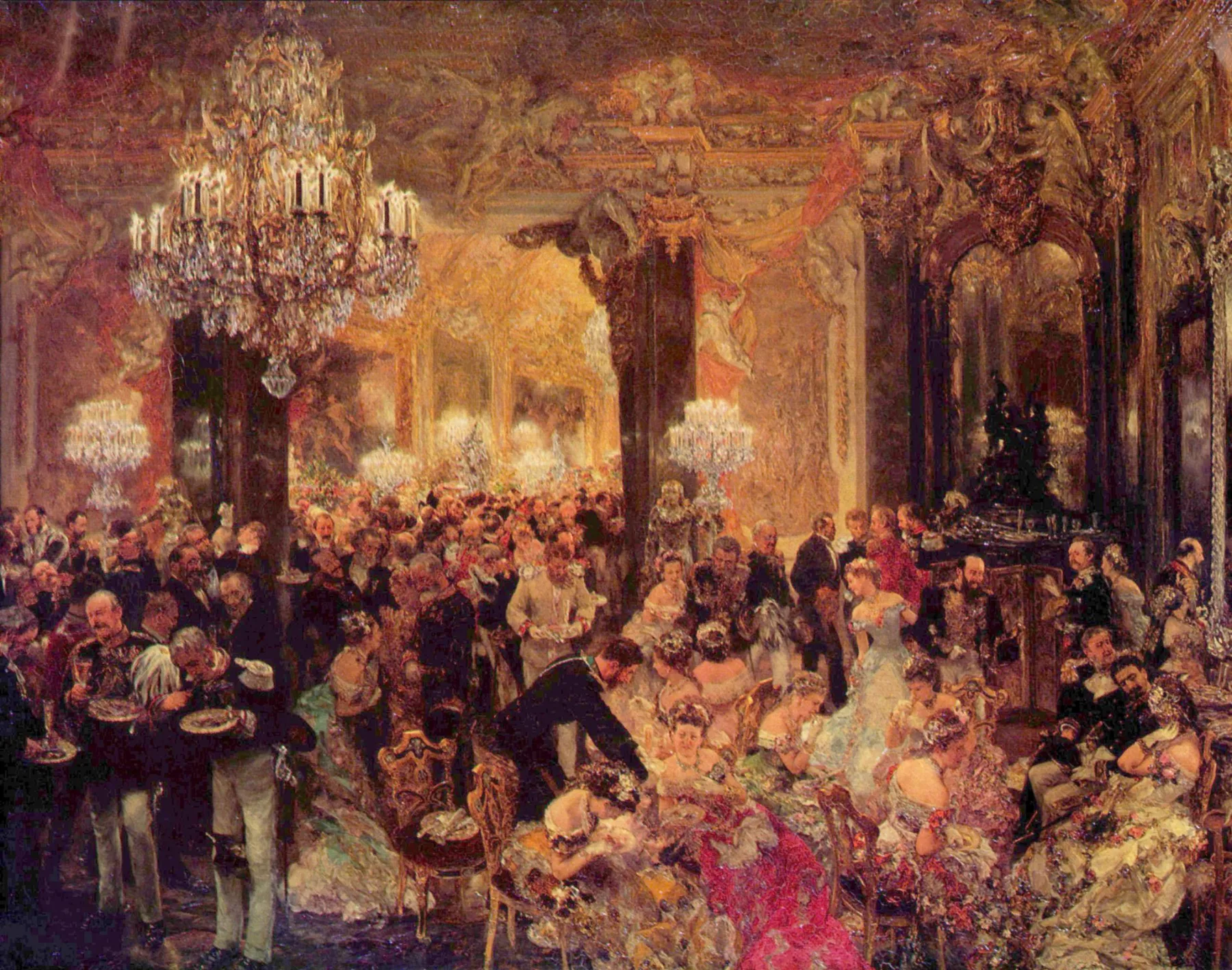The Dance Hall by Adolph von Menzel