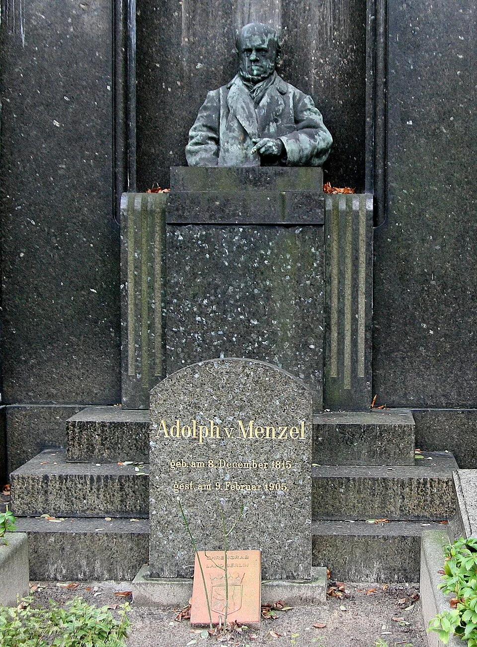 Adolph von Menzel's tomb in Berlin, Germany