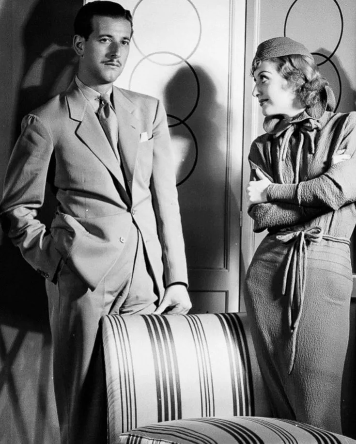Adrian with Joan Crawford