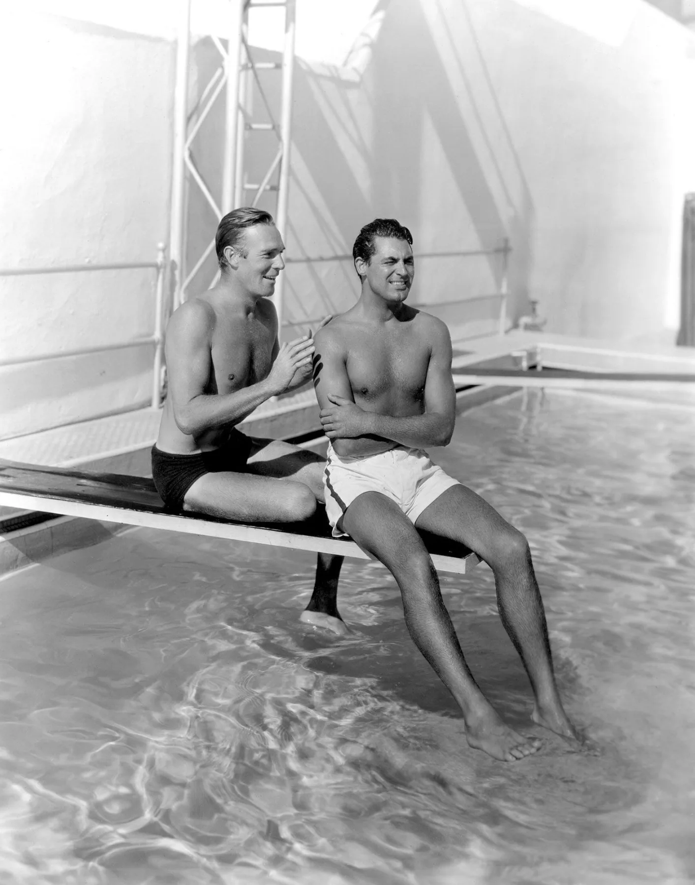 Cary Grant with Randolph Scott