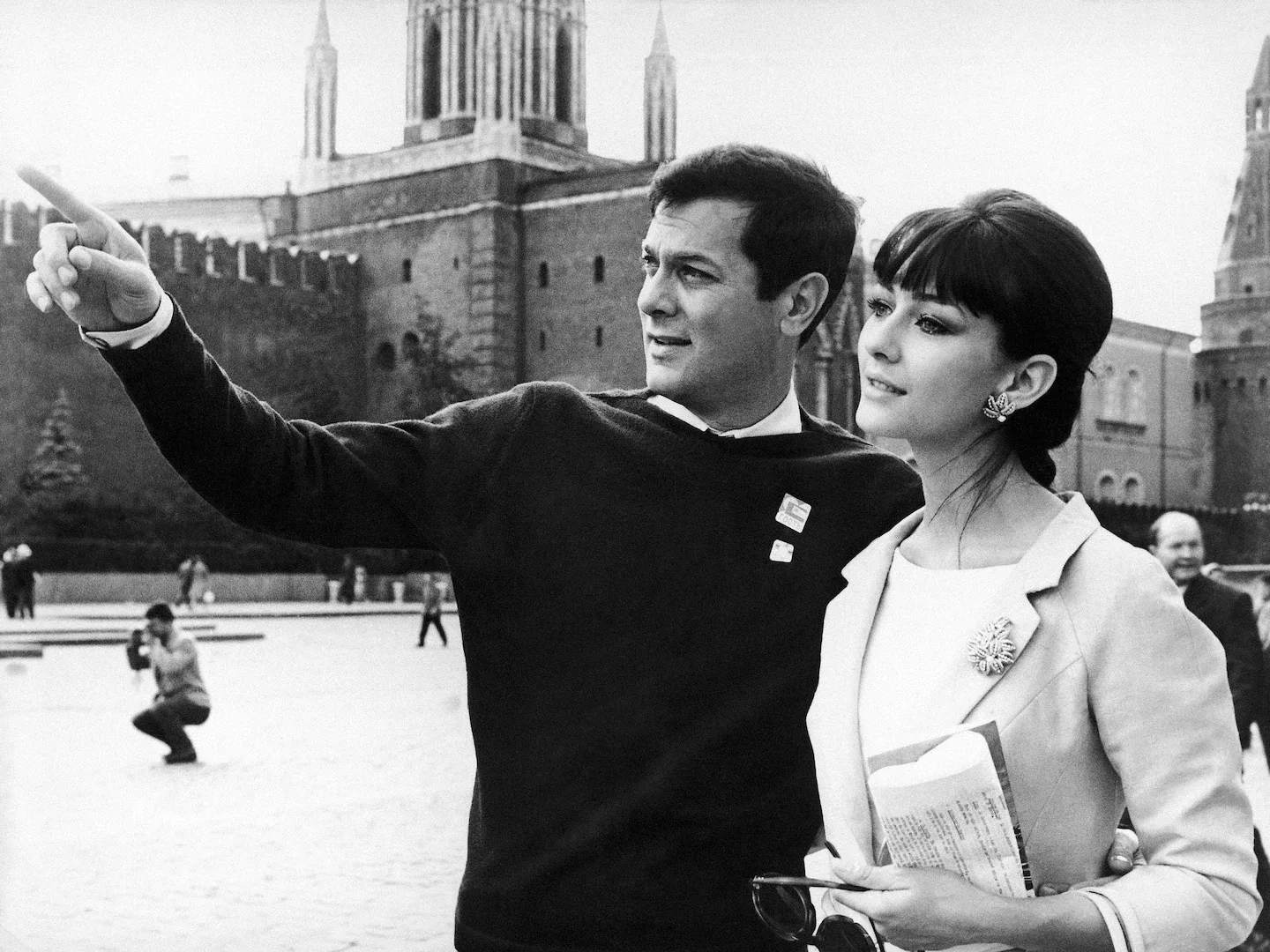 Christine Kaufmann with her first husband Tony Curtis