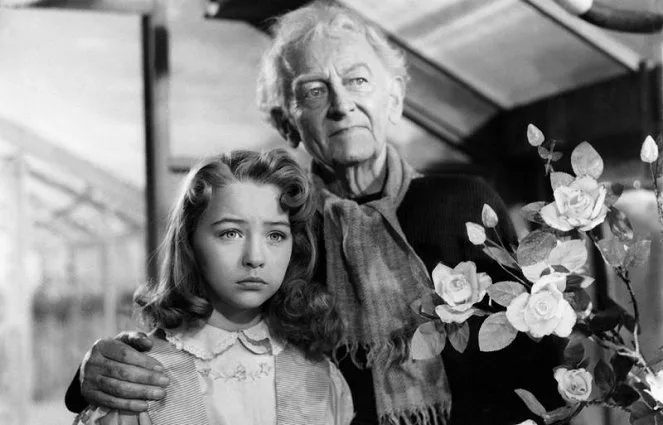 Christine Kaufmann as an orphan in film Rose-Girl Resli (1954)