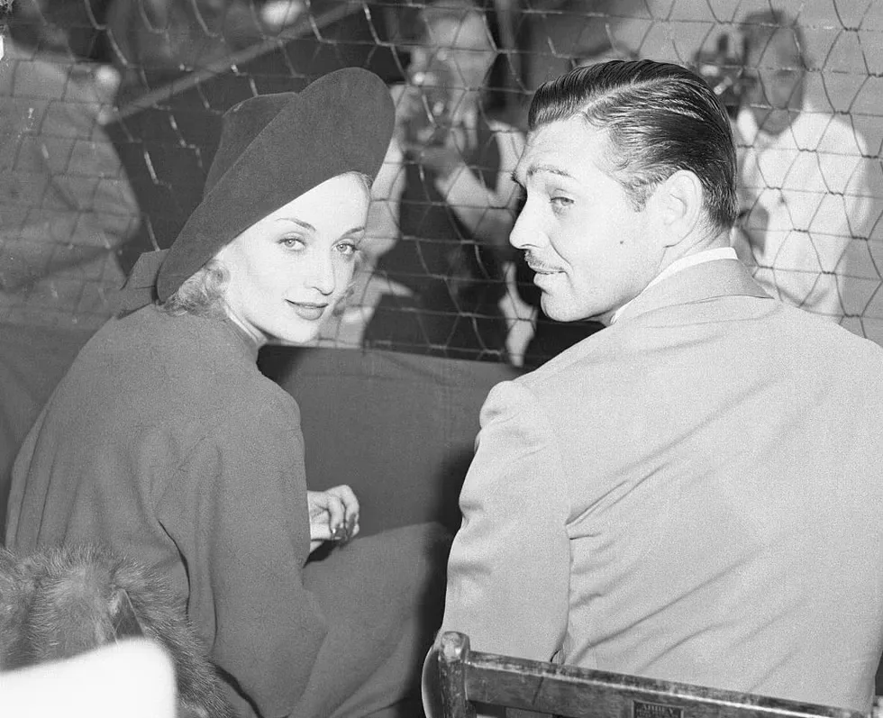 Clark Gable and Carole Lombard, known to each other as Ma and Pa, in a joint portrait