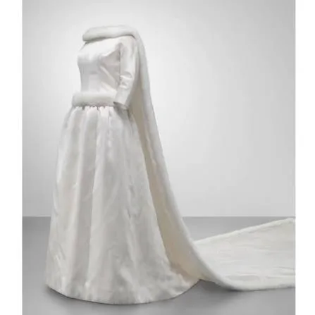 Fabiola de Mora y Aragón's wedding dress, designed by Cristóbal Balenciaga