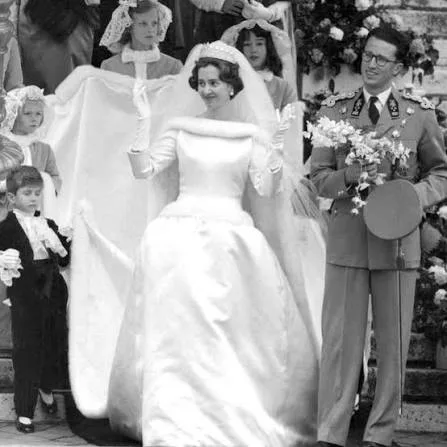 Fabiola de Mora y Aragón's wedding dress, designed by Cristóbal Balenciaga