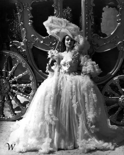 Dolores del Río in a costume by Orry-Kelly for Madame Du Barry (1934)
