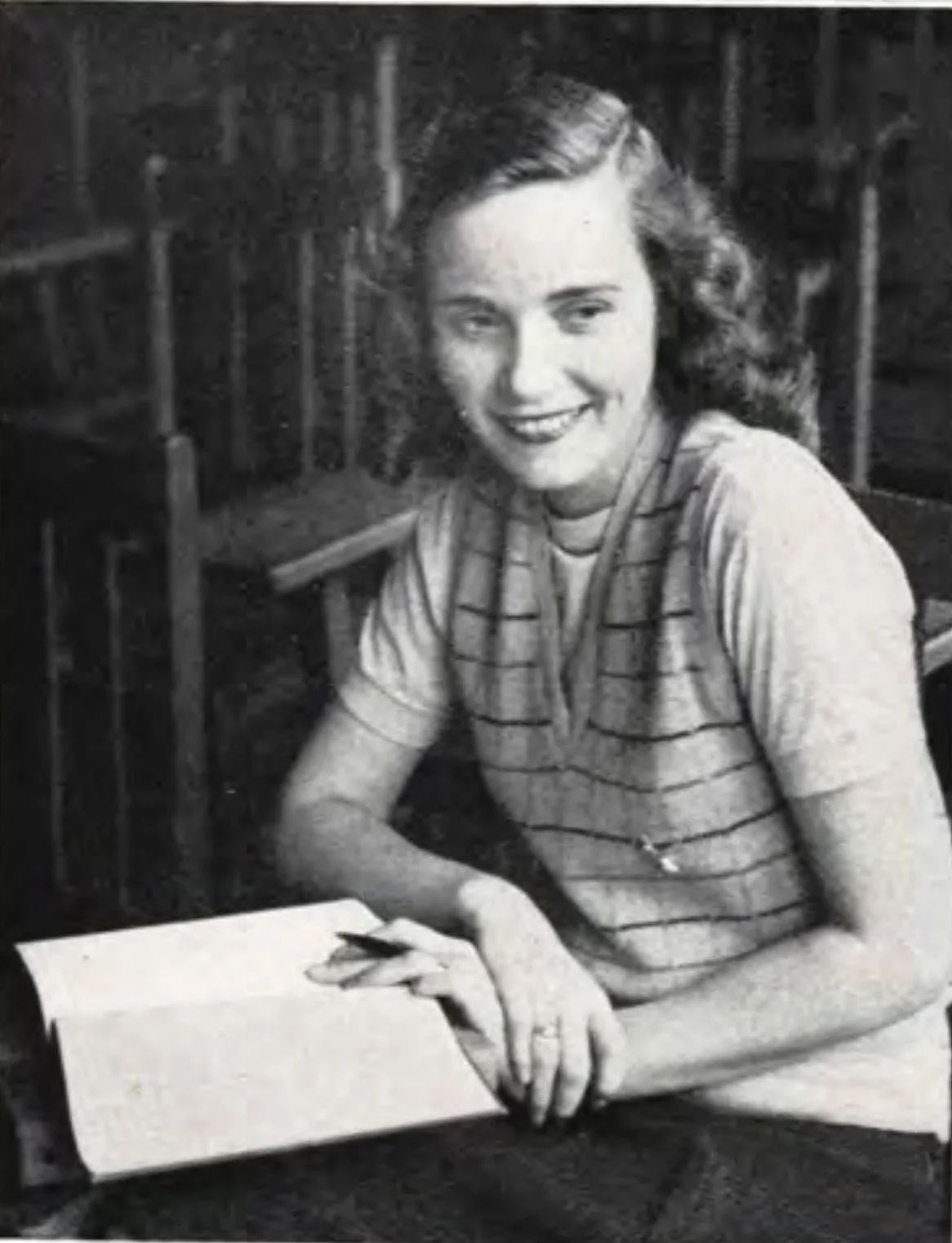 Eva Marie Saint as a student actress at Bowling Green State University in the 1940s