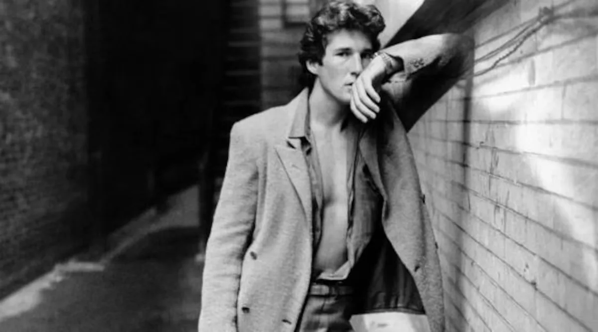 Richard Gere in Paul Schrader's American Gigolo, wearing suits designed by Giorgio Armani