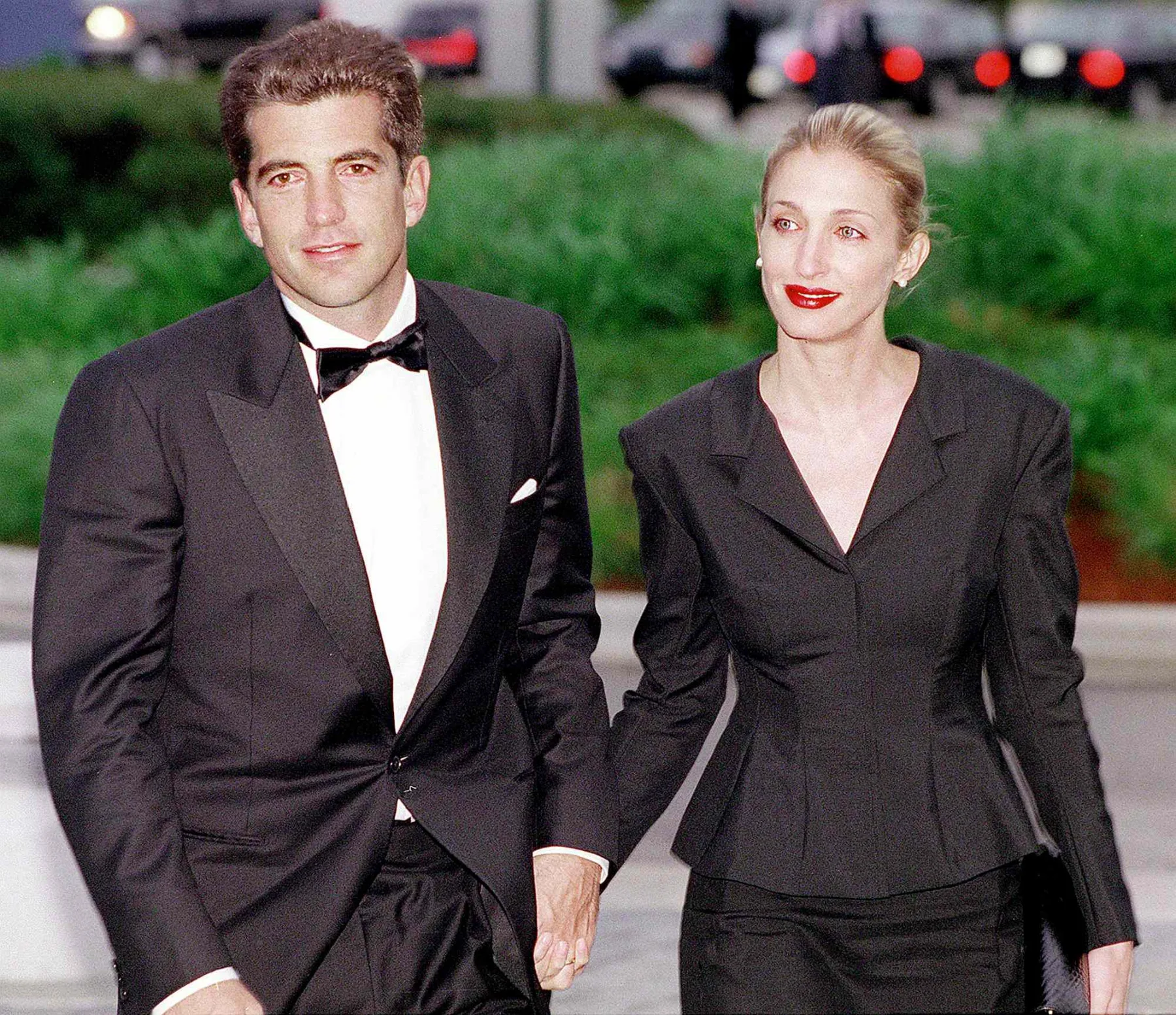 John F. Kennedy Jr. and his wife Carolyn Bessette-Kennedy in New York in the late 1990s