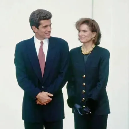 John F. Kennedy Jr. with his mother Jacqueline Kennedy Onassis