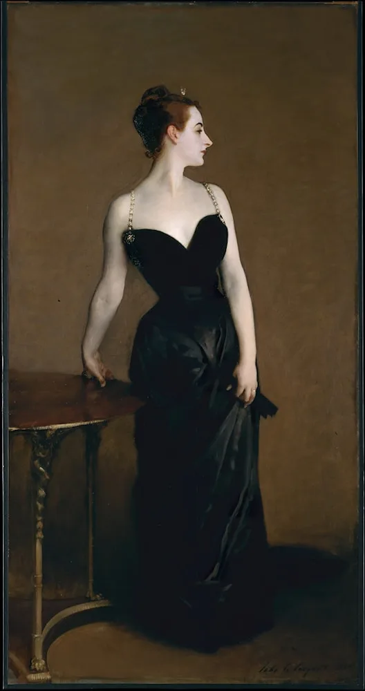 Madame X (Madame Pierre Gautreau)  Madame Pierre Gautreau  1883-1884  2.4 x 1 cms | 0 3/4 x 0 1/4 ins Oil on canvas  Metropolitan Museum of Art  Manhattan| United States