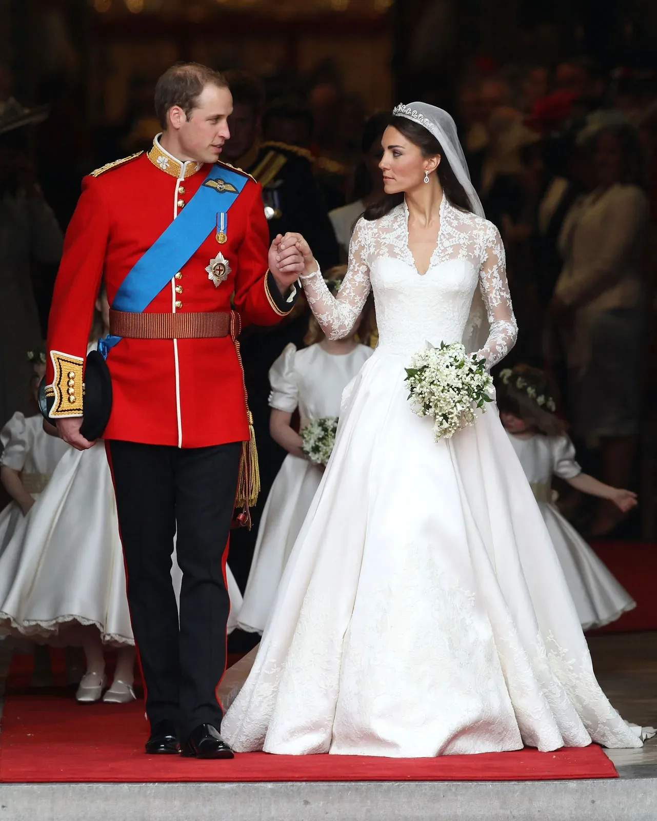 Catherine Middleton and Prince William married at Westminster Abbey on 29 April 2011