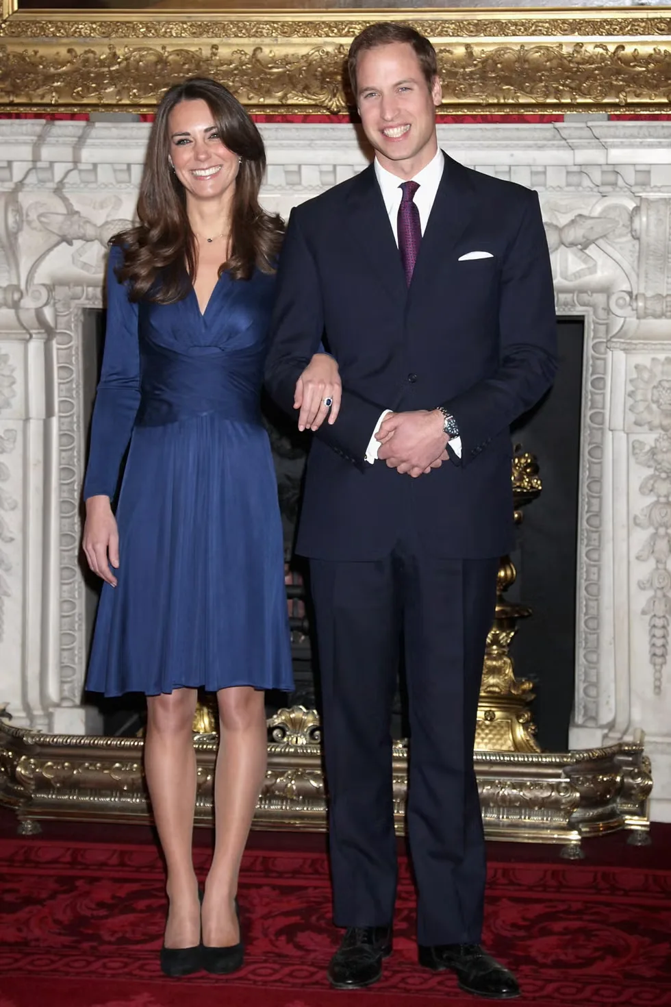 Prince William and Kate Middleton announced their engagement, 2010