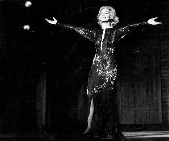 Lauren Bacall on Broadway in the musical Applause (1970), for which she won the Tony Award