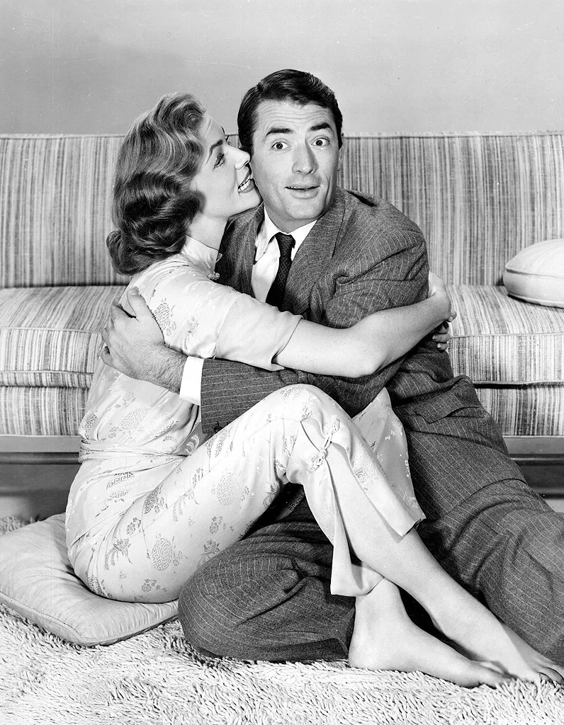 Lauren Bacall and Gregory Peck in Designing Woman (1957), directed by Vincente Minnelli