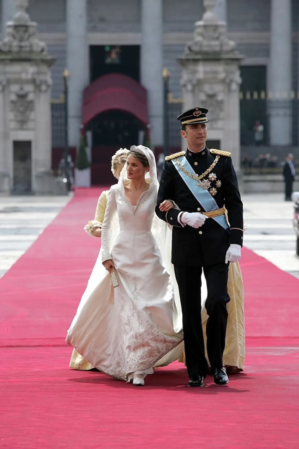 Letizia and Prince Felipe on their wedding day, 22 May 2004