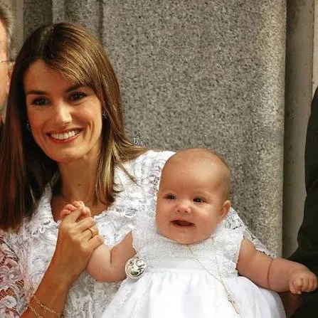 Letizia with her daughter Infanta Sofia, 2007