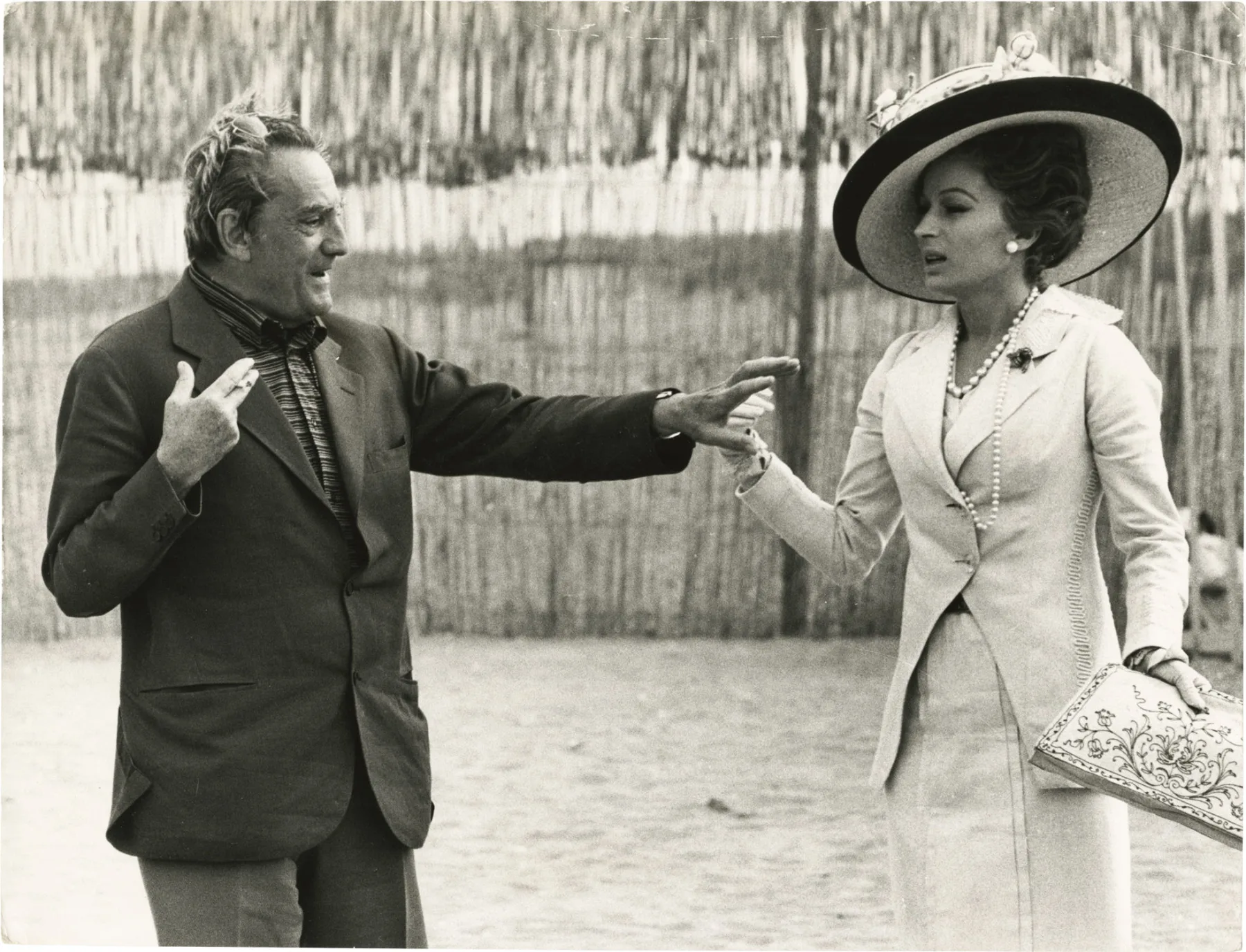 Luchino Visconti directing the film Death in Venice (1971), adapted from Thomas Mann's novella Death in Venice (1912)