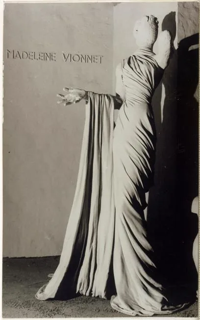 Silk jersey dress designed by Madeleine Vionnet  (22 June 1876 – 2 March 1975)