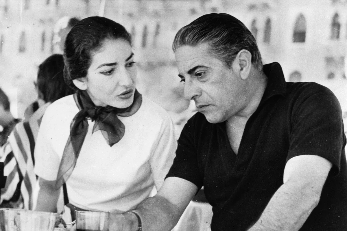 Maria Callas with Aristotle Onassis, Getty Image