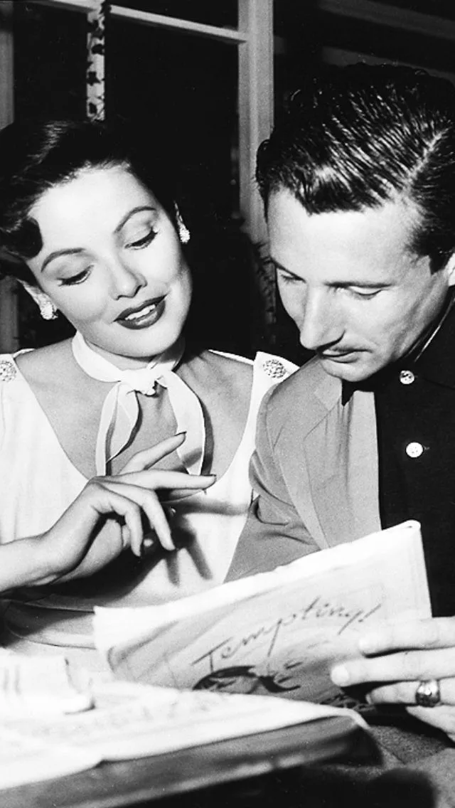 Oleg Cassini with Gene Tierney