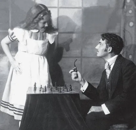 Olivia de Havilland in the stage play Alice in Wonderland, 1933