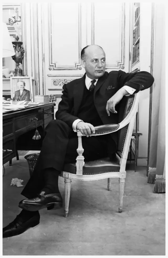 Pierre Balmain by Reg Lancaster on April 5, 1965