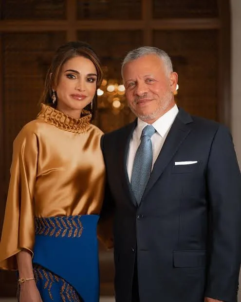Queen Rania and her husband King Abdullah II of Jordan