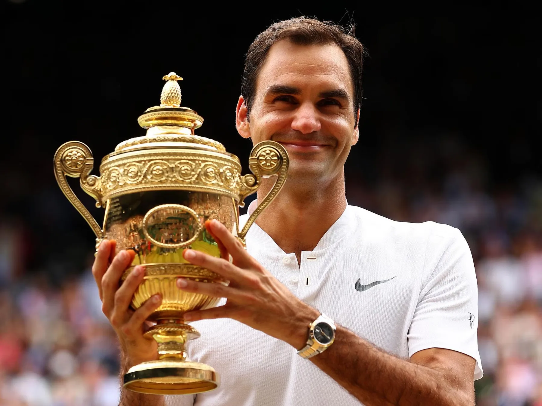 Roger Federer won at Wimbledon, 2017