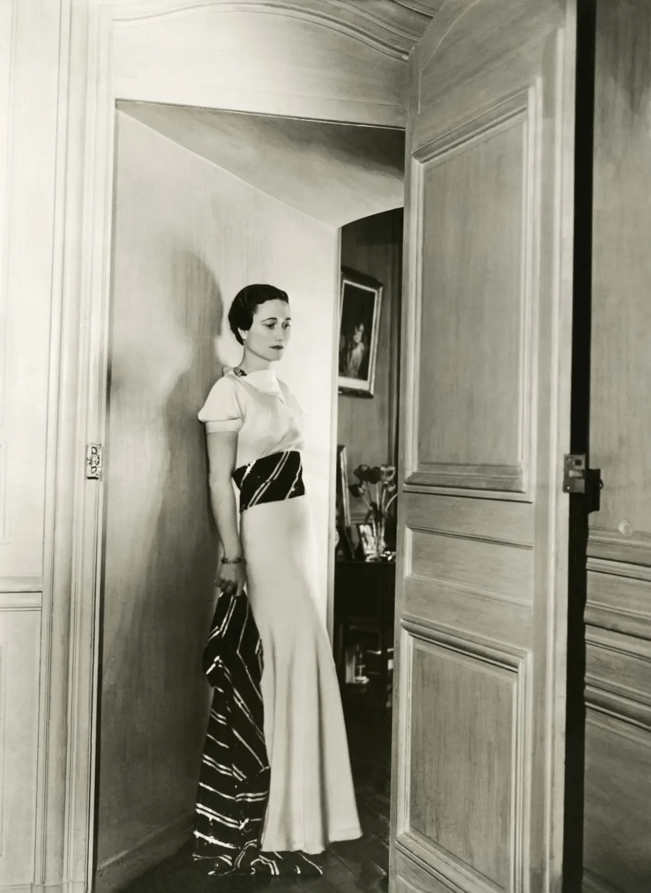 Duchess of Windsor remained a fixture of international best-dressed lists for decades, closely associated with Mainbocher, her favorite designer, and with jewelers including Cartier