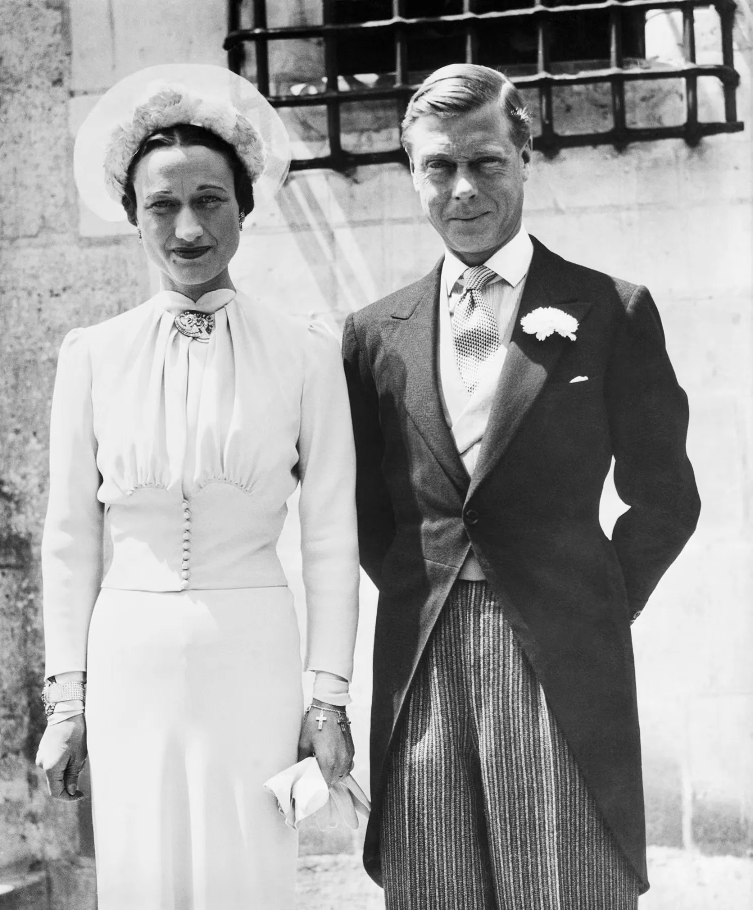Wallis Simpson and Duke of Windsor on their wedding, 3 June 1937