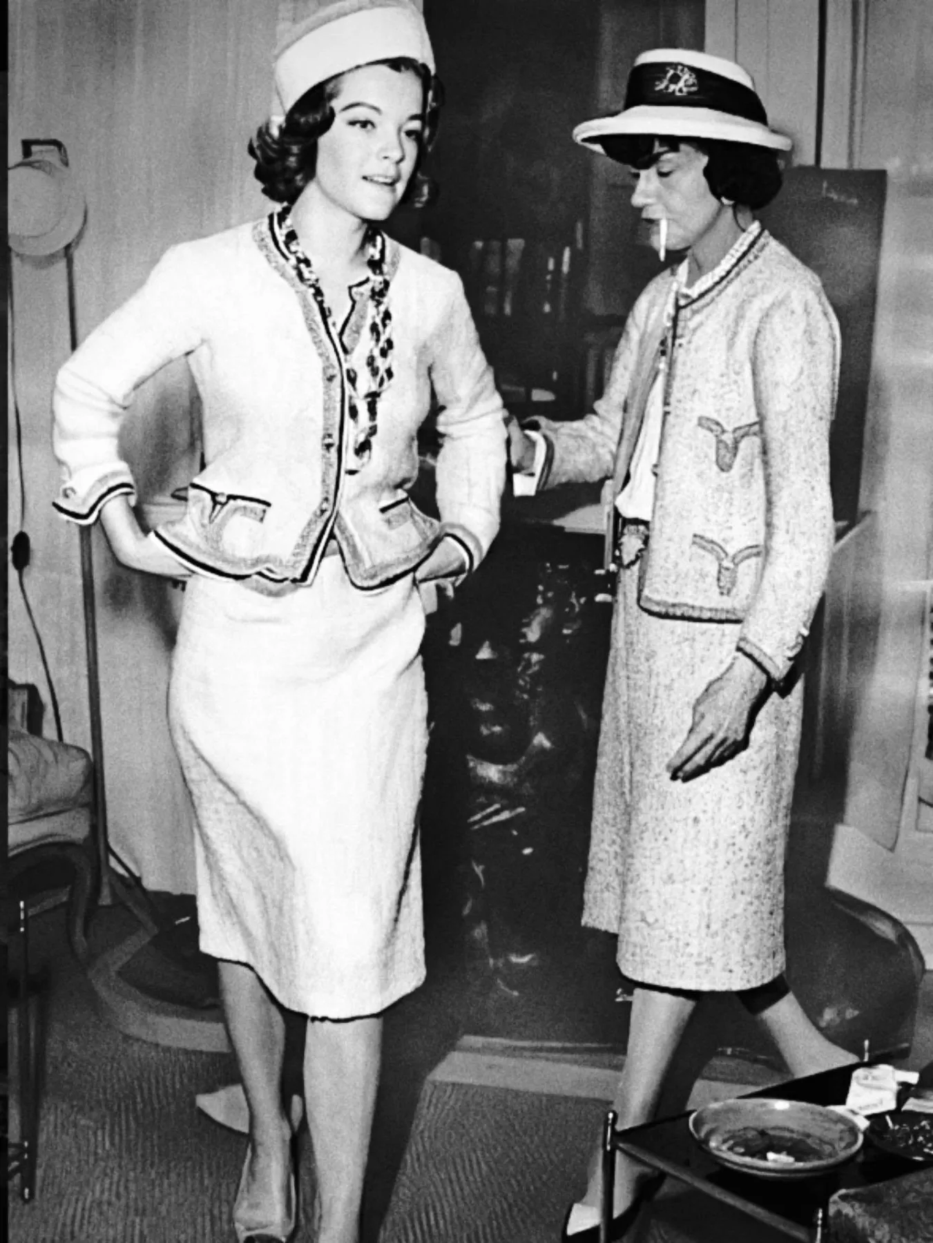 Romy Schneider with Coco Chanel