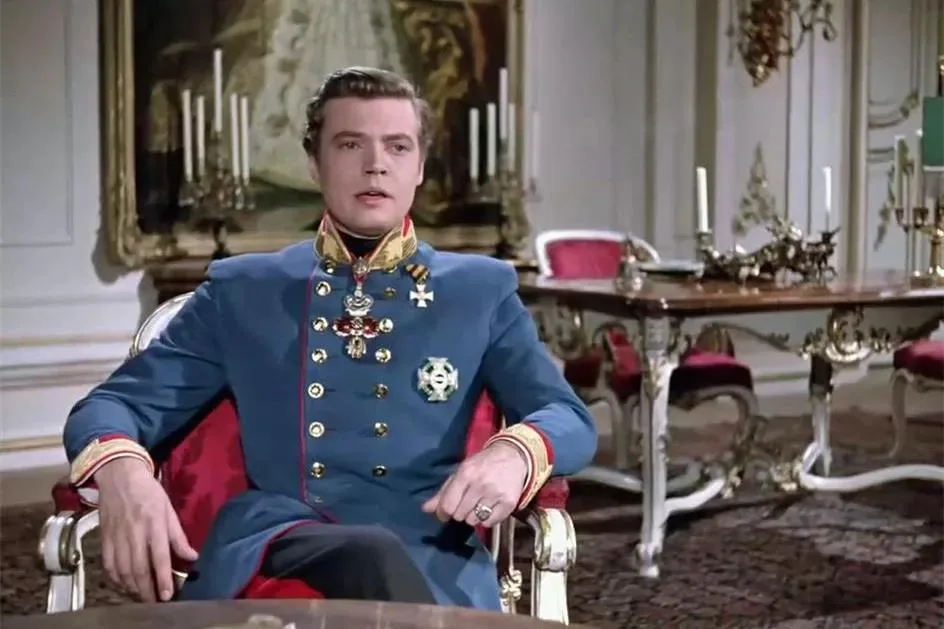 Karlheinz Böhm as Emperor Franz Joseph I of Austria in film Sissi – Fateful Years of an Empress(1957)