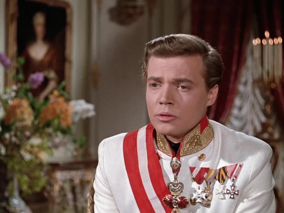 Karlheinz Böhm as Emperor Franz Joseph I of Austria in film Sissi (1955)