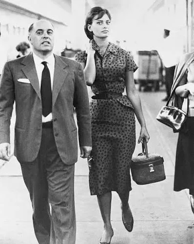 Sophia Loren with her husband Carlo Ponti