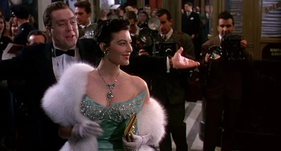 Ava Gardner as Maria Vargas with Edmond O'Brien as Oscar Muldoon in The Barefoot Contessa (film, 1954)