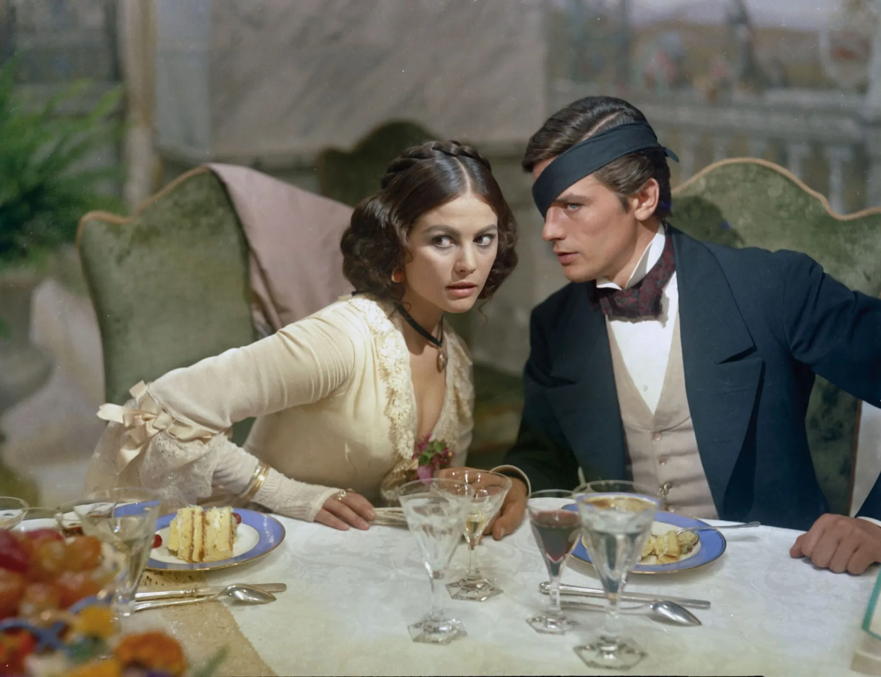 Alain Delon and Claudia Cardinale in The Leopard (film, Il Gattopardo, 1963)