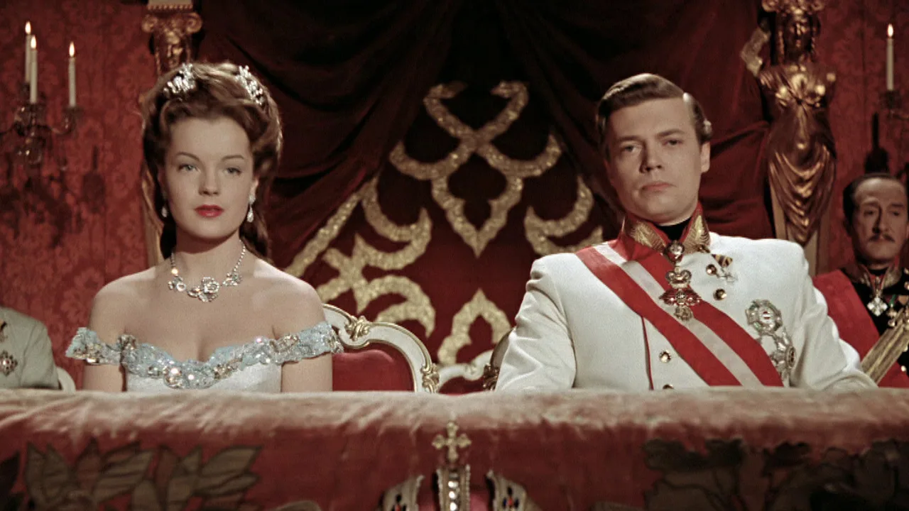 Romy Schneider and Karlheinz Böhm in film Sissi – The Young Empress (1956)