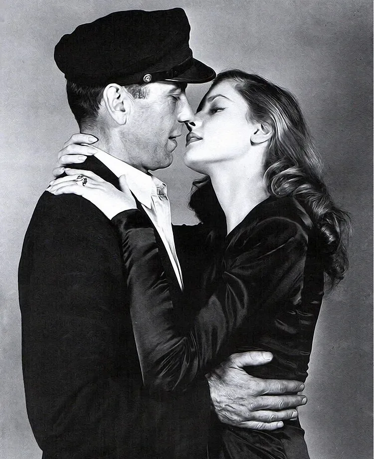 Humphrey Bogart as Harry Morgan and Lauren Bacall as Marie Browning in To Have and Have Not (film, 1944)