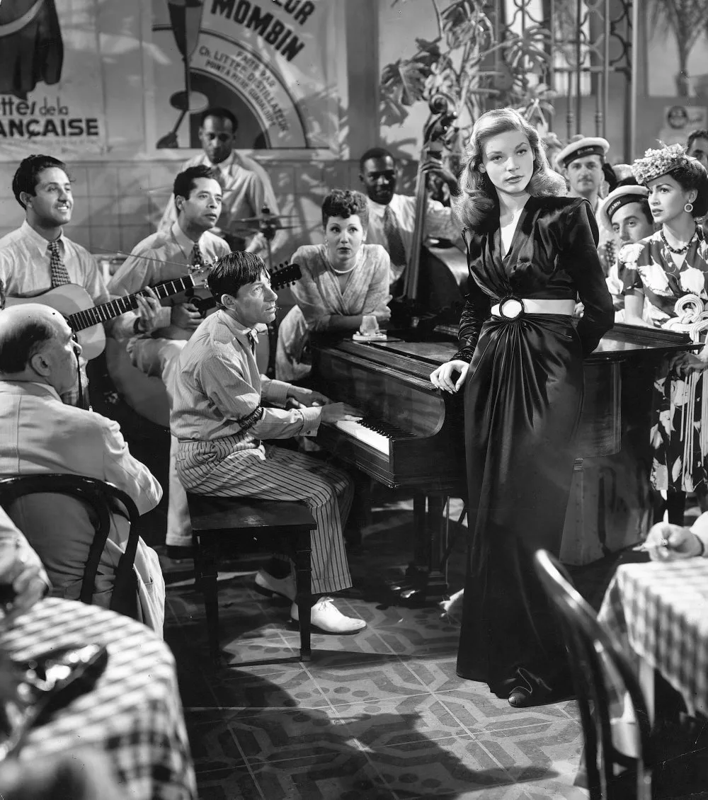 Lauren Bacall singing How Little We Know beside Hoagy Carmichael at the piano in To Have and Have Not (film, 1944)