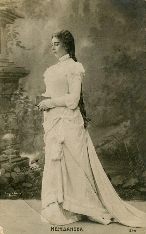 Antonina Nezhdanova (1873–1950) was one of the greatest lyric coloratura sopranos of the 20th century and a premier star of the Bolshoi Theatre.